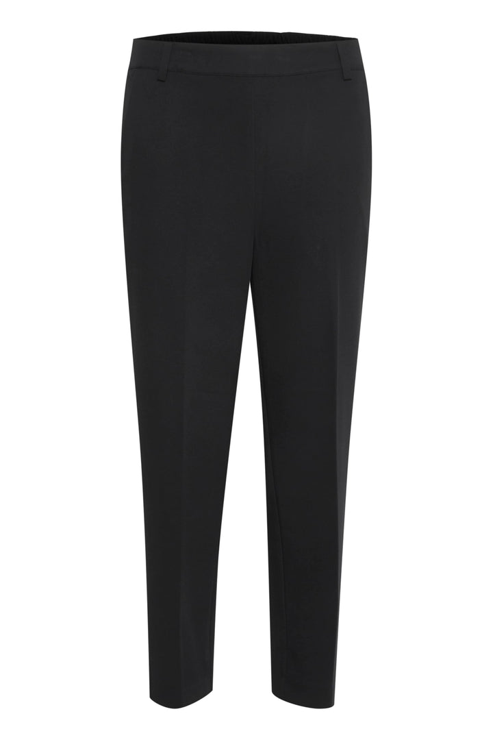 Kaffe Damen Hose Kaffe Women's Pants Tailored Cropped Wide Leg Seamline 32 Black Deep, 32 Black Deep