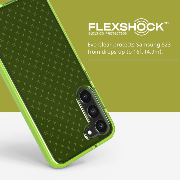 Tech 21 Evo Check für Samsung Galaxy S23 Plus – Limette 4,8 m Fallschutz, stossfest, stossfest und K