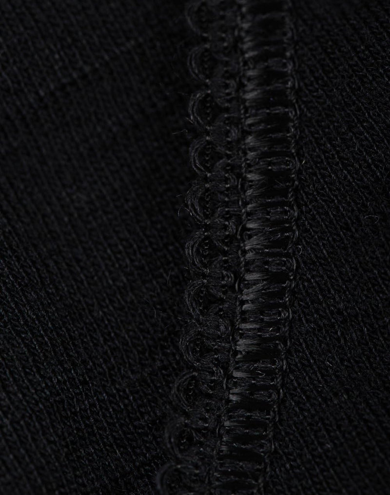 Dilling Merino Unterhemd für Damen - aus 100% Bio-Merinowolle, 36 Schwarz