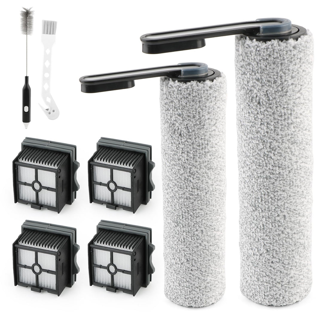 2 Bürstenrollen 4 Filter Ersatzteile für Tineco Floor One S5 Combo Bürstenrollen/HEPA Filter Nass Tr