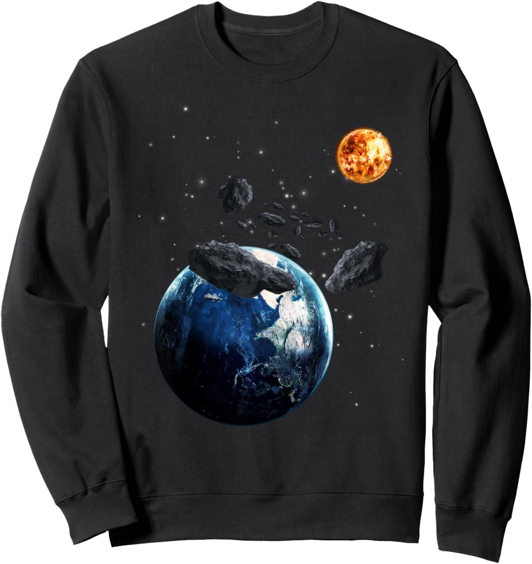 Weltraum Galaxie Motiv Universum Planeten Sonne Sonnensystem Sweatshirt