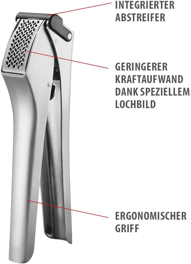 GEFU 13451 Knoblauchpresse GARLICO – ohne Mühe zur perfekten Knoblauchwürze