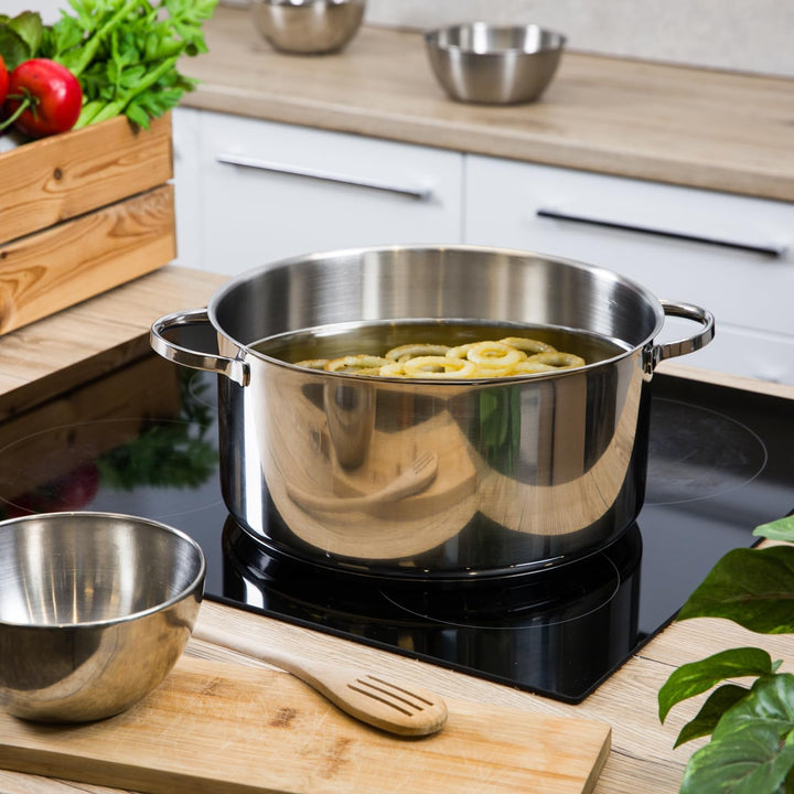 Moneta Allegro Casseruola 2m 28 cm in Acciaio Inox per tutti i Fuochi 8.2 Litri 28cm, 28cm