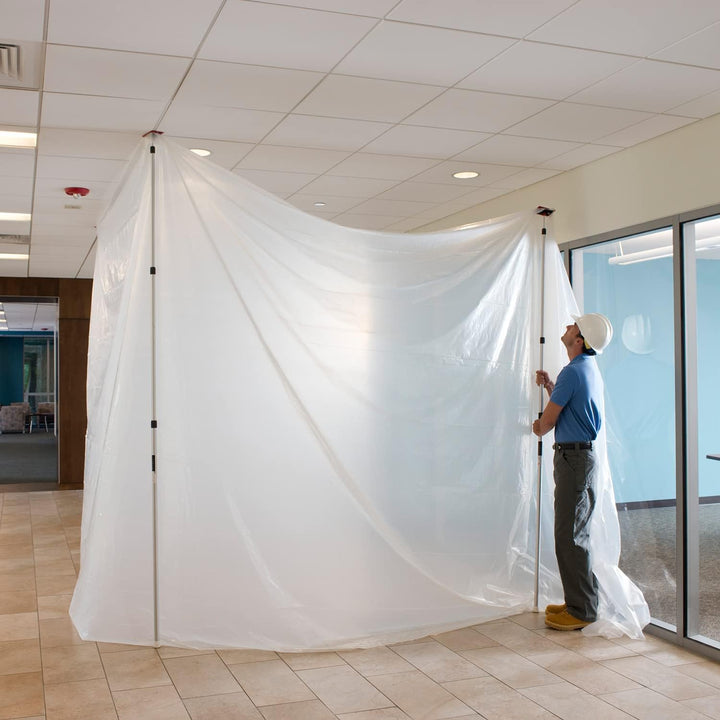 ZipWall SLP2 Spring Loaded 12-Feet Pole with Accessories, Aluminum, 2-Pack by ZipWall 3,6 m lange St