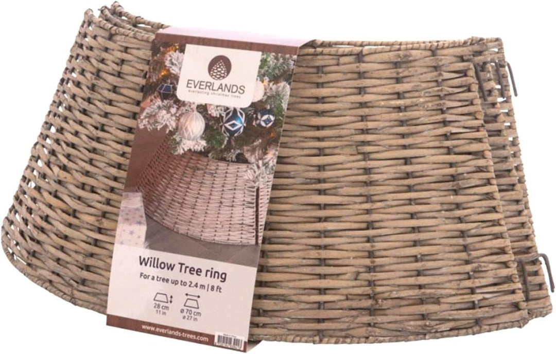 Weihnachtsbaumrock aus Weide 70x28cm - für Bäume bis 240 cm 1 Stück - Abdeckung Weihnachtsbaumstände