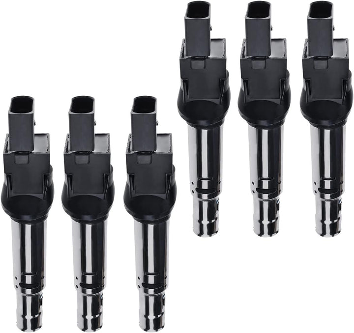 6x Zündspule für Q7 4LB Superb II 3T4 3T5 CC 358 E-O-S 1F7 1F8 3.2L P-a-s-s-a-t 362 3C2 Phaeton 3D_