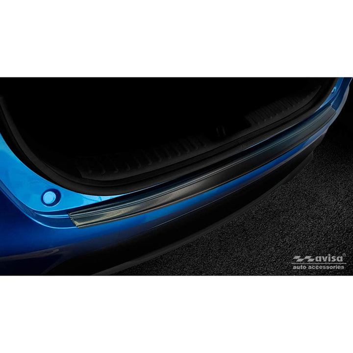 Avisa Schwarz Edelstahl Heckstossstangenschutz kompatibel mit Kia XCeed 2019-