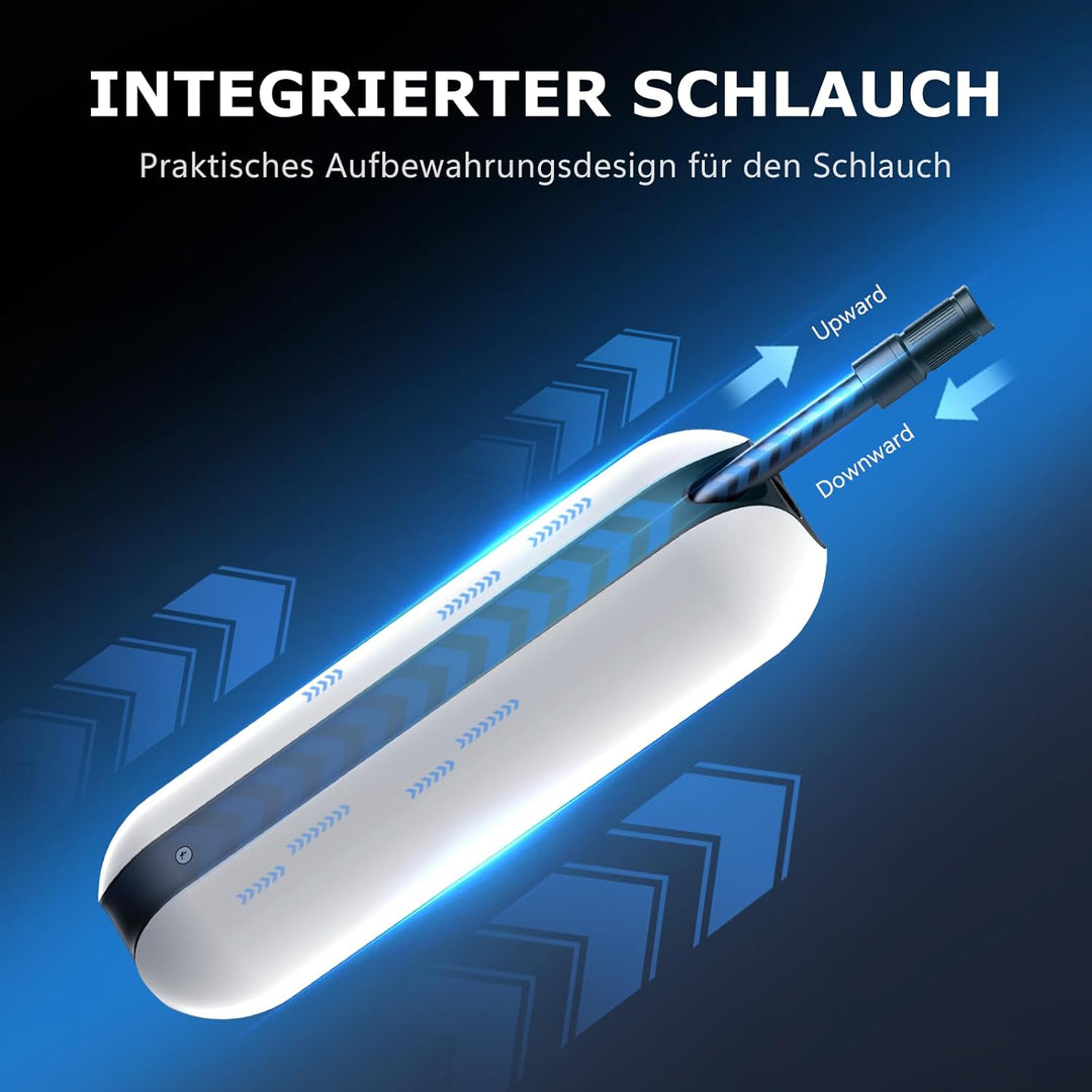 CYCPLUS Luftpumpe 150PSI Elektrischer Kompressor Tragbar Fahrradpumpe Mini Reifenpumpe mit Digital L