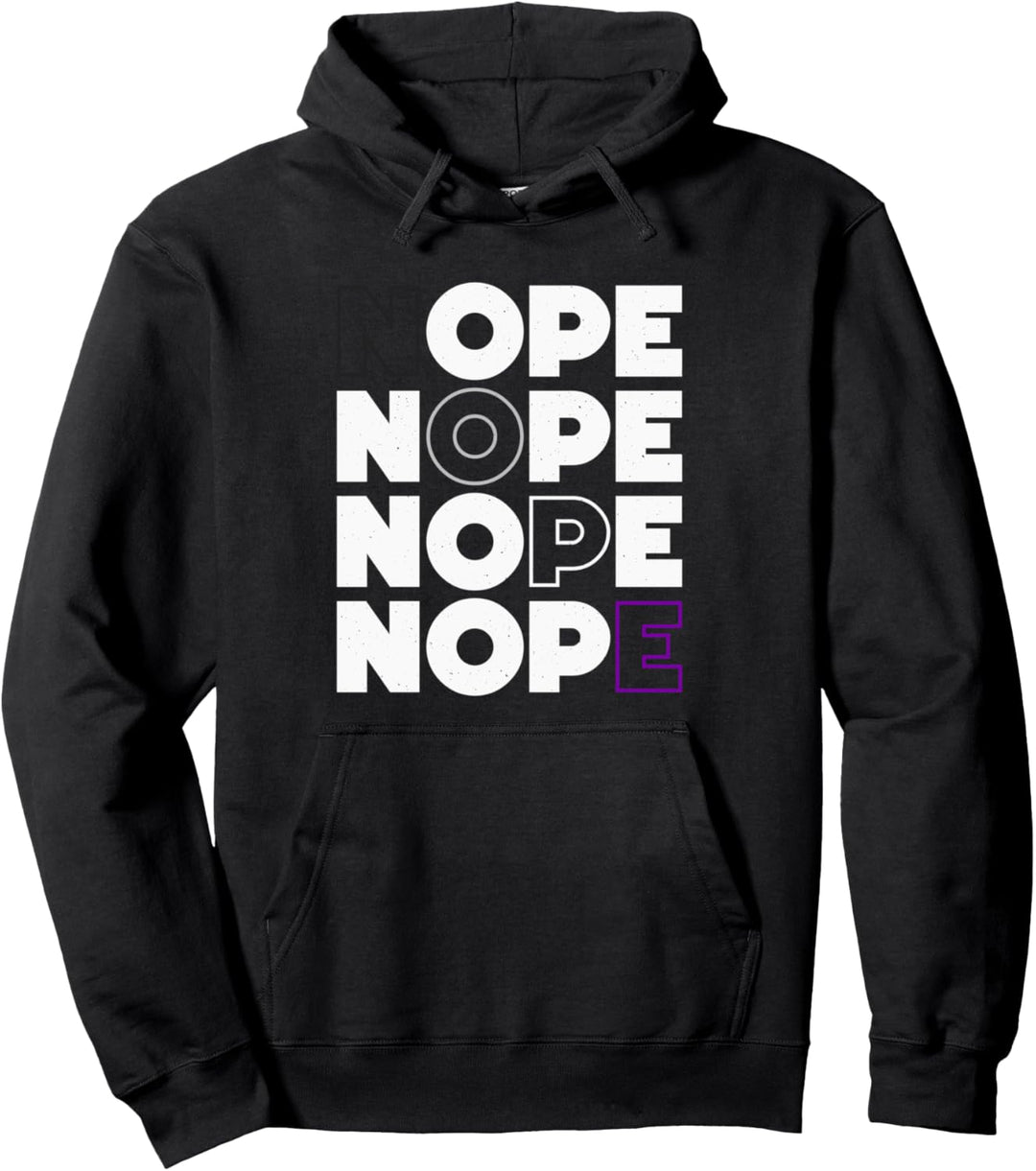 ACE Pride Flagge Asexuell Nein Pullover Hoodie