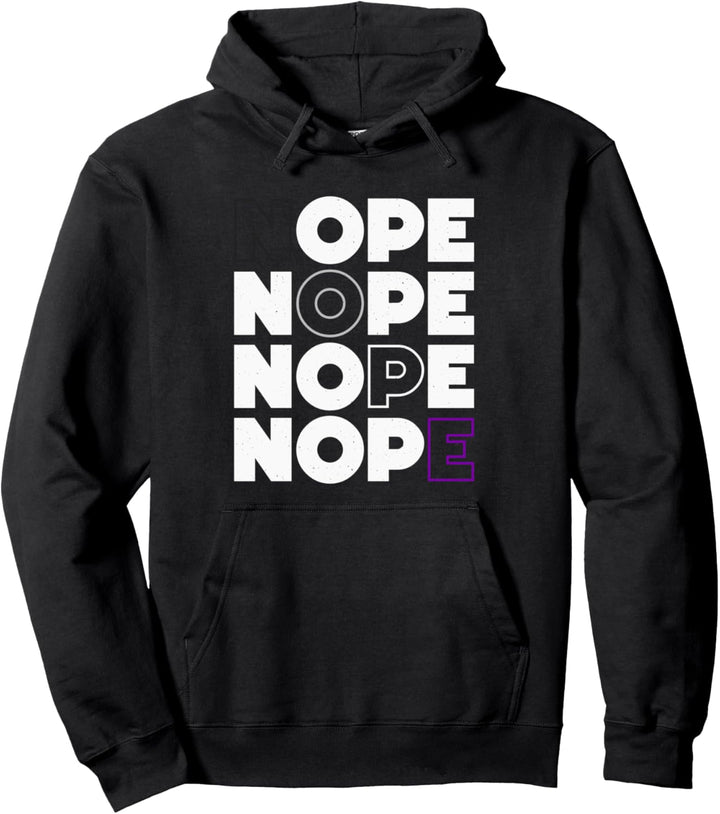ACE Pride Flagge Asexuell Nein Pullover Hoodie