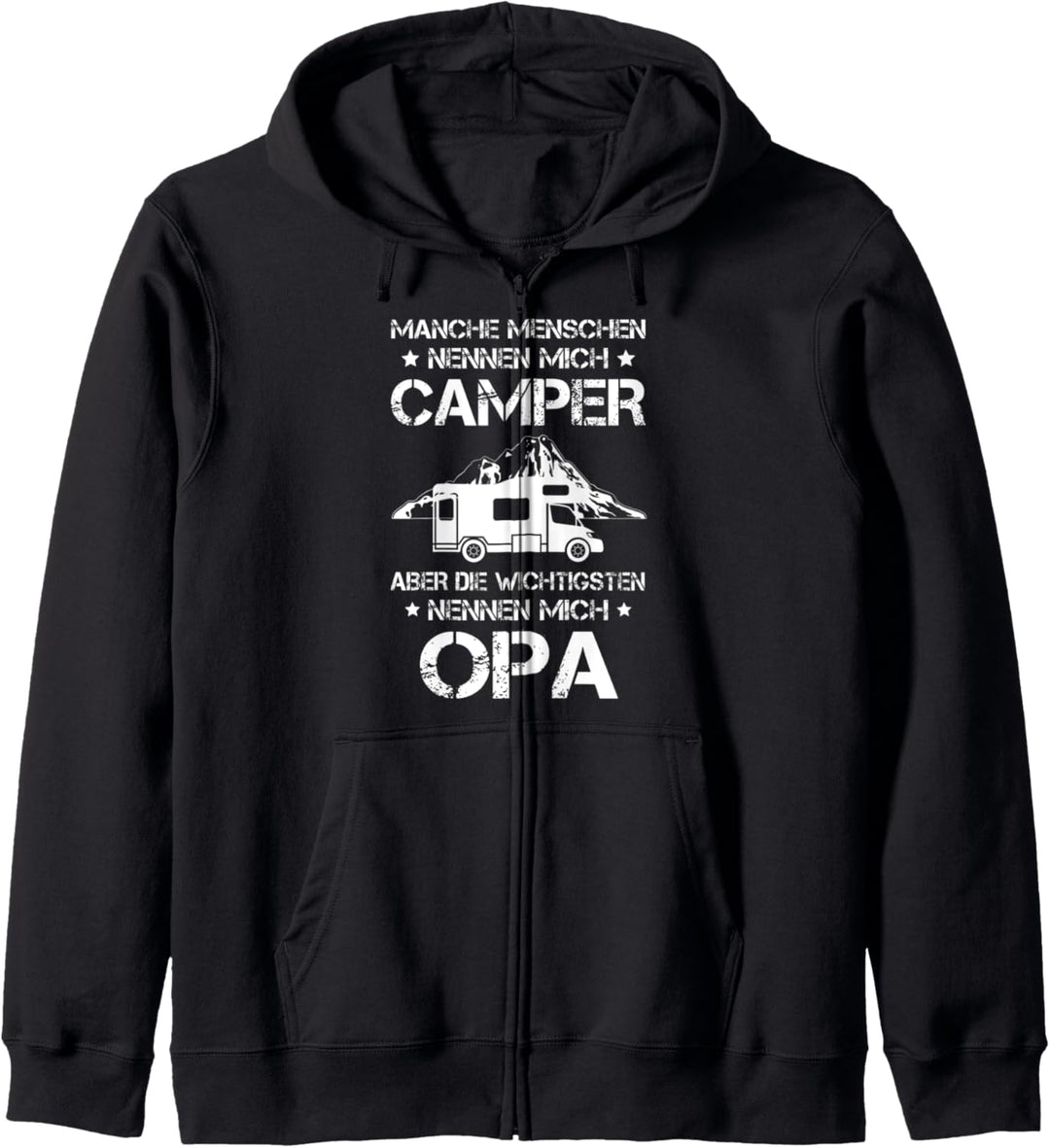 Camping Opa Wohnmobil Kapuzenjacke