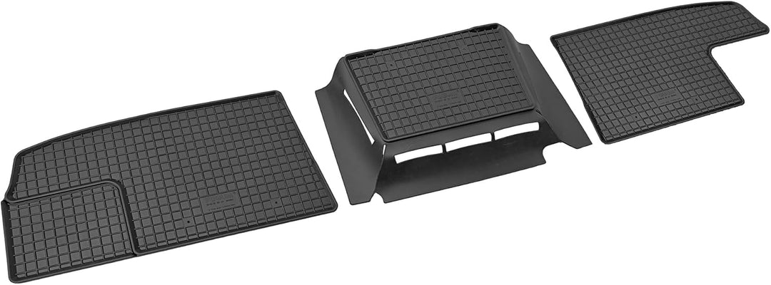 Passgenaue Kofferraumwanne und Gummifussmatten geeignet für OPEL Vivaro B ab 2014 bis 2019 L2 + Gurt