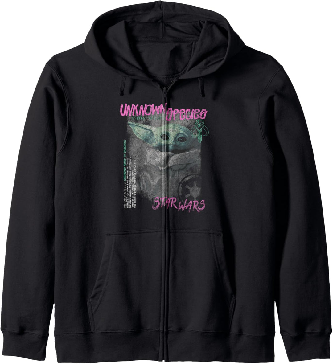 Star Wars The Mandalorian The Child Unknown Species Grunge Kapuzenjacke