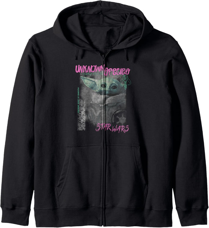 Star Wars The Mandalorian The Child Unknown Species Grunge Kapuzenjacke