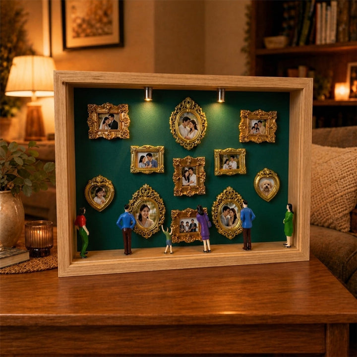 DIY Mini Museum Silhouette Box, DIY Mini Museum Bilderrahmen, Mini Bilderrahmen Vintage, Set mit 11
