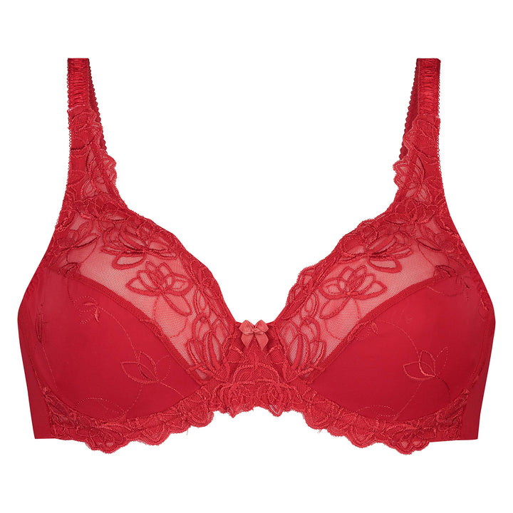 HUNKEMÖLLER Damen Mature BH 80D Rot, 80D Rot
