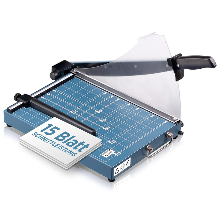 Olympia G 3115 Hebelschneider für Papier mit Schneidelineal, Metallauflage