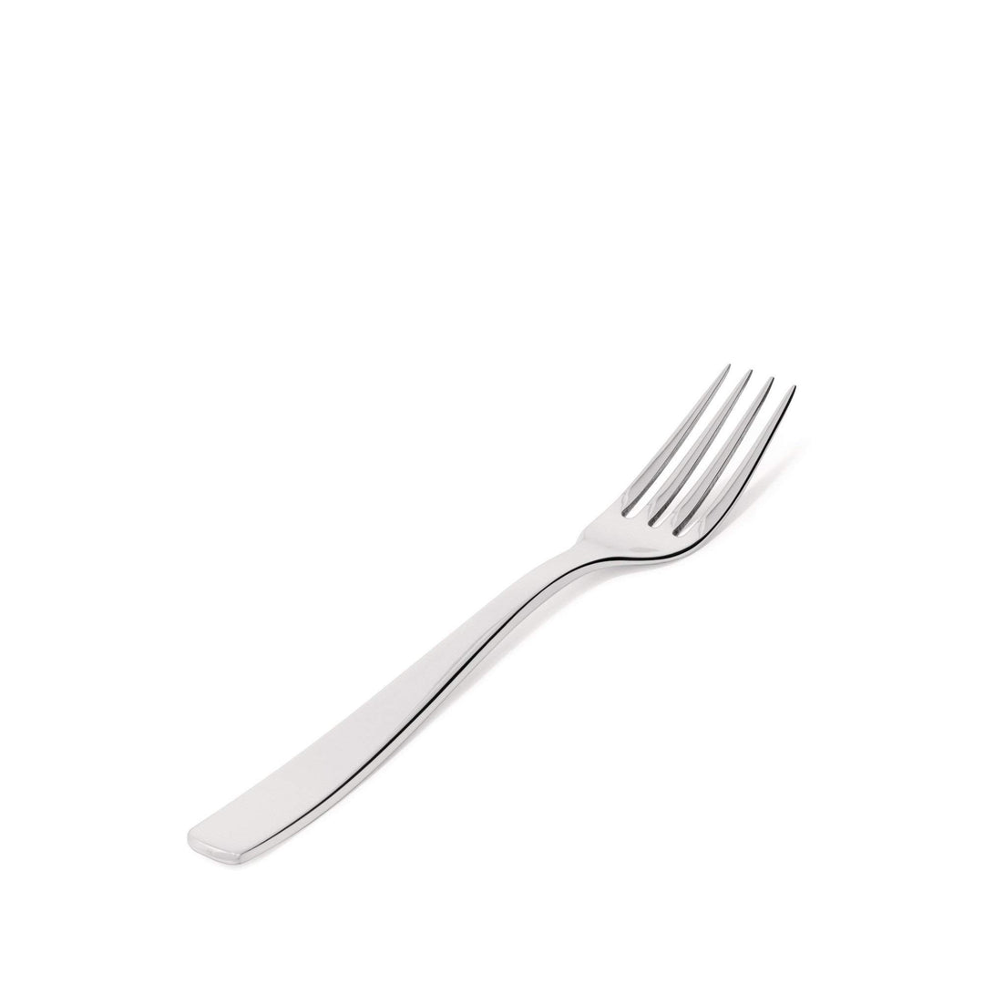 Alessi "Knifeforkspoon", 6 Stück Dessertgabel Silber, Silber