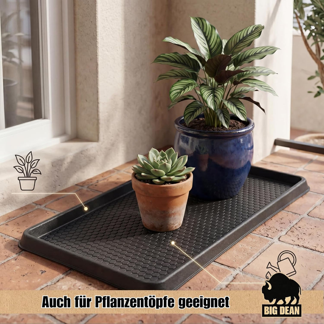 BigDean 2X Premium Schuhabtropfschale 60x40cm extra robust | Made in Europa 2 Stück, 2 Stück