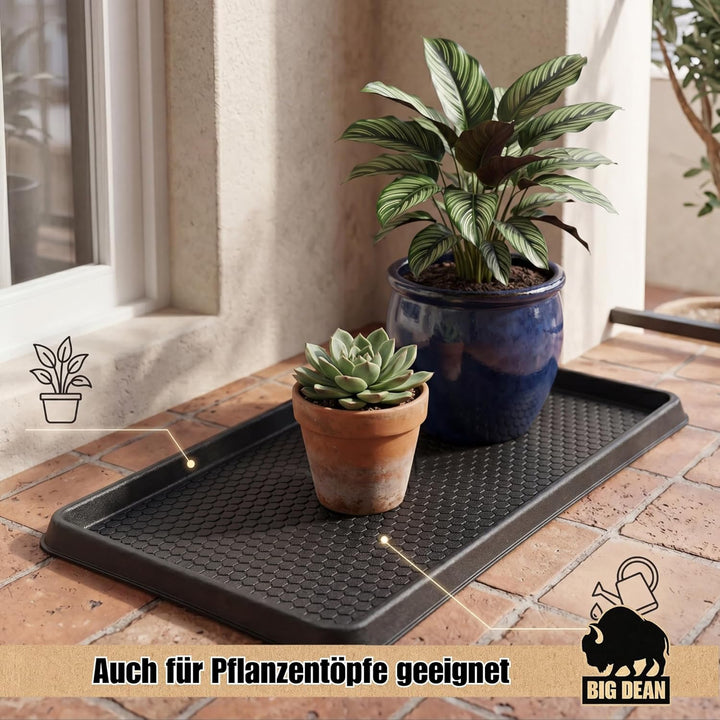 BigDean 2X Premium Schuhabtropfschale 60x40cm extra robust | Made in Europa 2 Stück, 2 Stück