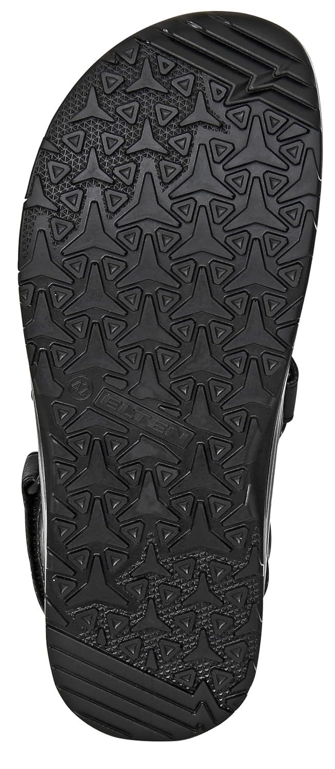 ELTEN Clog MICHEL black ESD SB, Herren, Textil, Stahlkappe, leicht, klassisch, Schwarz, Grösse: 47 4