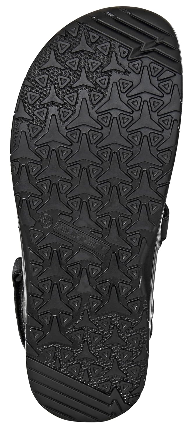 ELTEN Clog MICHEL black ESD SB, Damen und Herren, Textil, Stahlkappe, leicht, klassisch, Schwarz, Gr
