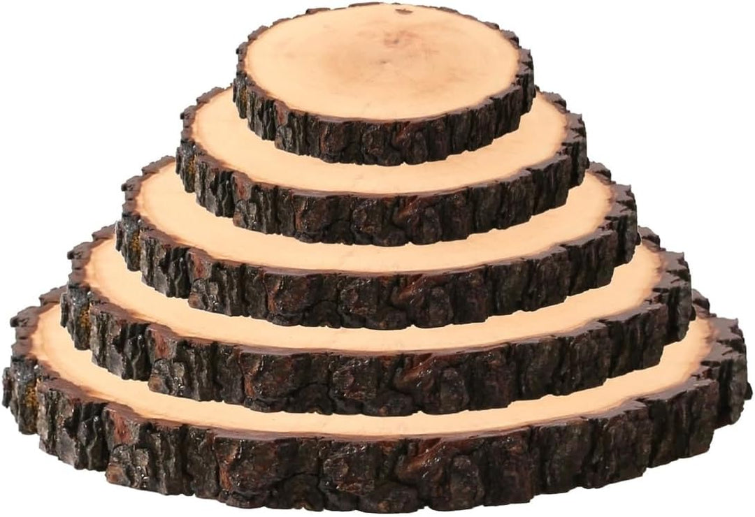 Rindenbrett lackiert rund - Rindenscheibe Baumscheibe Wurstbrett Käsebrett, Brettgrösse:ca. 23-26 cm