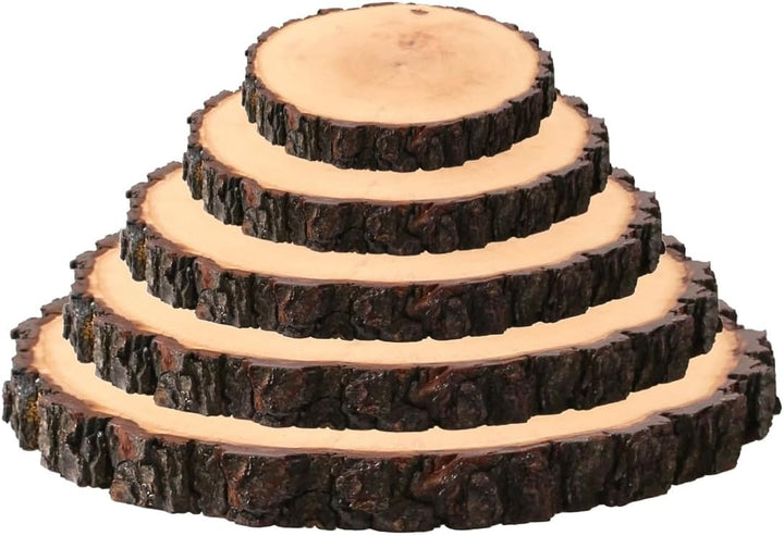 Rindenbrett lackiert rund - Rindenscheibe Baumscheibe Wurstbrett Käsebrett, Brettgrösse:ca. 23-26 cm
