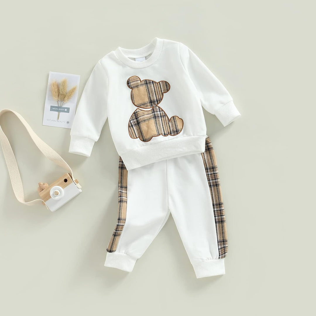 Geagodelia Baby Mädchen Kleidung Outfit Babykleidung Set Langarmshirt Sweatshirt + Hose Neugeborene