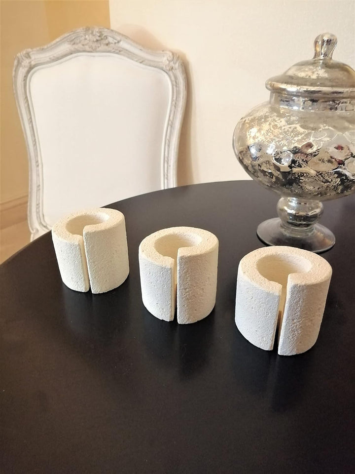 Teelichthalter im 3er-Set, modernes Design-Geschenk für Gastgeschenke oder Dekorationen. Handarbeit.