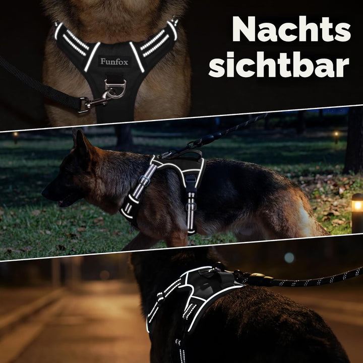 Funfox Hundegeschirr Kleine Hunde No Pull Welpengeschirr Einstellbar Hundegeschirr Anti Zug Sicherhe