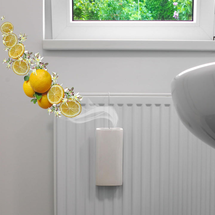 Keramik Luftbefeuchter eckig für Heizkörper 4er Set - 20 x 9 cm - Wasserverdunster zum Einhängen an