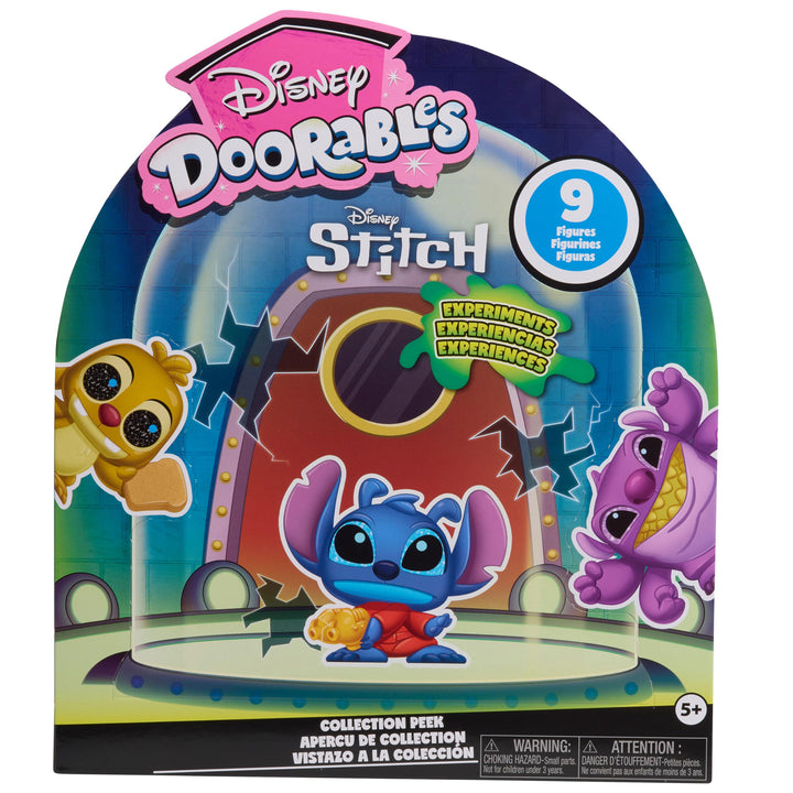 Just Play Disney Doorables Stitch Experimente, Sammelfiguren, 9 Exklusive Figuren, Kinderspielzeug a