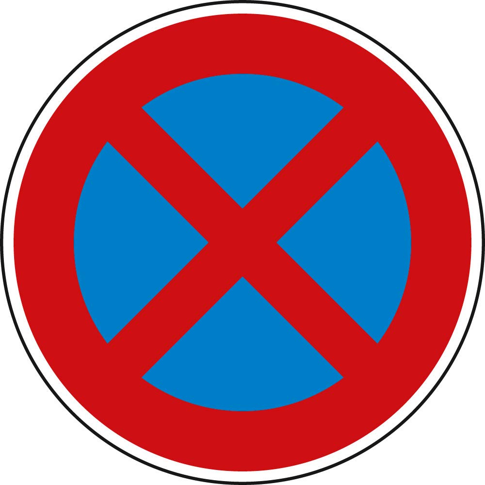 Verkehrszeichen Absolutes Halteverbot Nr. 283 | Ø 420mm, Alu 2mm, RA1 | Original Verkehrsschild nach