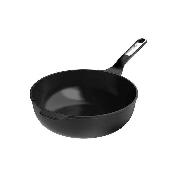 BergHOFF Leo Wok mit Deckel 28cm - Wokpfanne induktion - Wok non Stick - Asia pfanne für alle Herdar