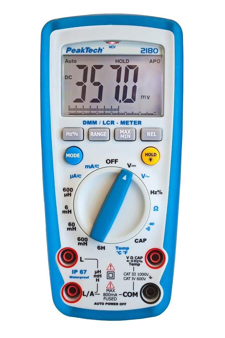 PeakTech 2180 – Digitales Multimeter mit LCR-Meter - CAT III 1000 V & Peak Tech P 8200 – Messzubehör