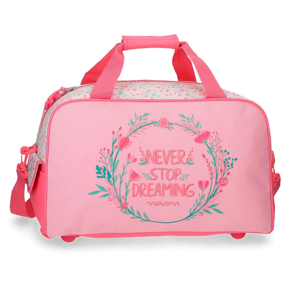 Movom Never Stop Reisetasche Rosa 45x26x20 cms Polyester, Reisetasche
