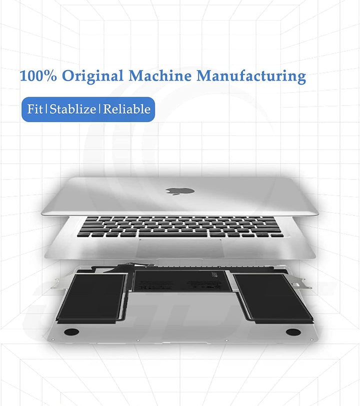 A1964【11.41V 58Wh】 Laptop Akku Kompatibel mit Apple A1964 A1989(EMC 3214) A1989(EMC 3358) 020-02497