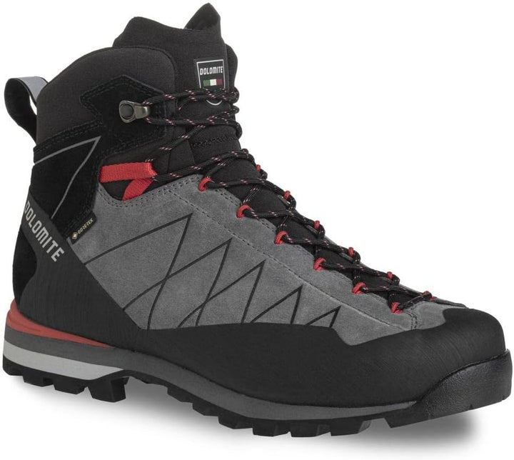 Dolomite Herren Crodarossa Hi GTX Stiefel Bootsschuh, Grau Rot Gunmetal Grey Fiery Red