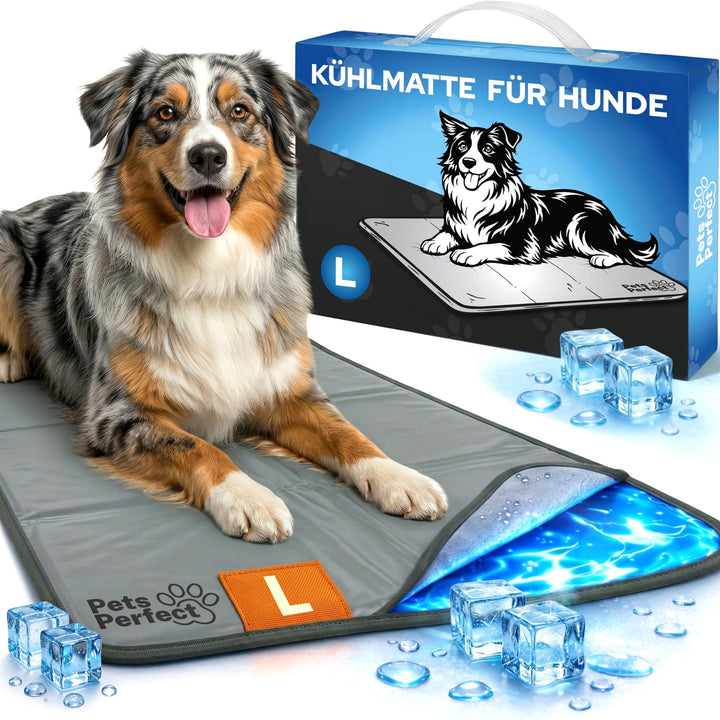 Kühlmatte für Hunde selbstkühlend - Hunde Kühlmatte mit 100% ungiftigem ThermoSchutz Gel - Kühlmatte