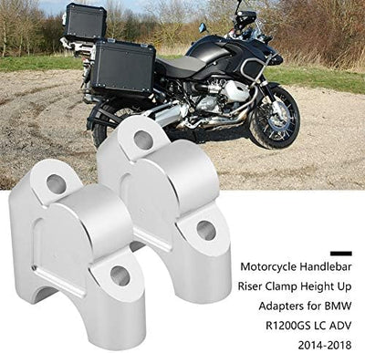 Motorradlenkerverlängerungen Riser Clamp Height Up Adapter für BMW R1200GS LC, Adventure 2014-2018 [