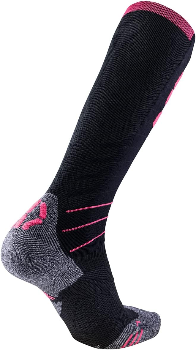 UYN Damen Ski Evo Race Lady Damen Socke 34 Black/Pink Paradise, 34 Black/Pink Paradise