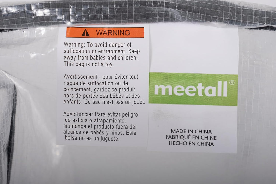 Meetall Extra grosse Umzugstaschen mit Reissverschlüssen – 68,6 x 35,6 x 38,1 cm, robuste Aufbewahru