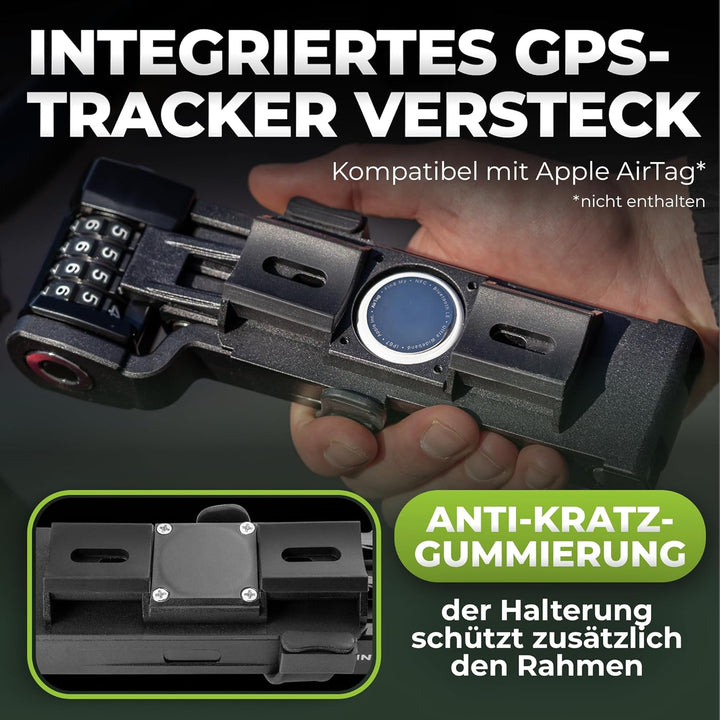 TITANLOCK Fahrradschloss Faltschloss Diebstahlsicher [Individueller Pin] Zahlenschloss Schnelle + Le