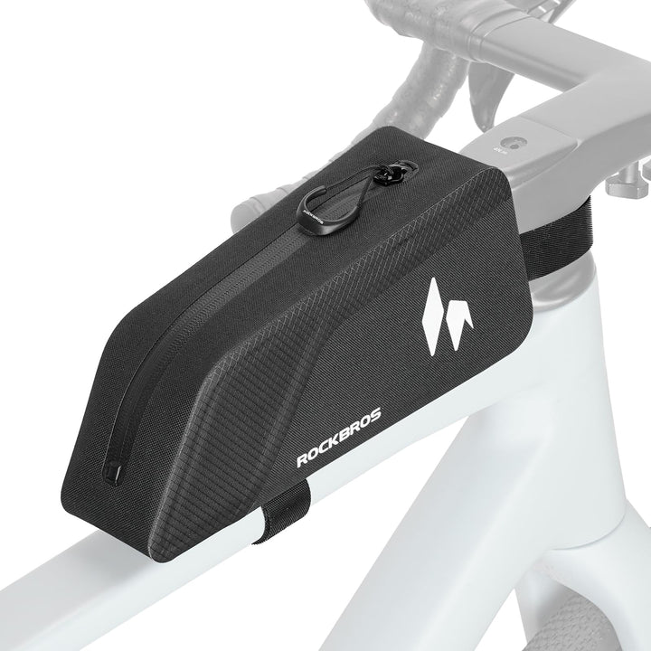 ROCKBROS Fahrrad Rahmentasche 100% Wasserdicht 1L, Oberrohrtasche Schlankes Design mit Formstabiler