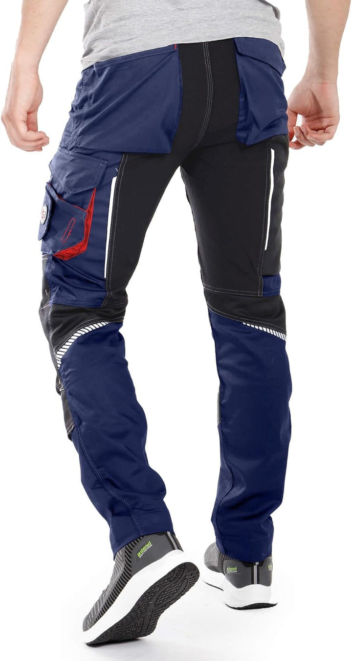 Revolt 4Stretch Arbeitshosen Männer - Cargohose Herren Mit Stretch - Elastische Arbeitshosen Männer