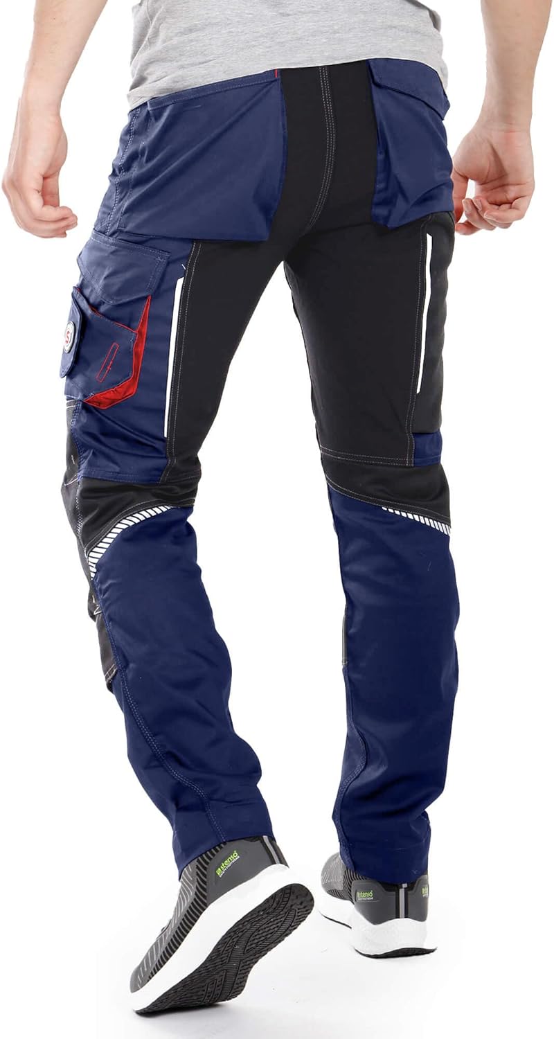 Revolt 4Stretch Arbeitshosen Männer - Cargohose Herren Mit Stretch - Elastische Arbeitshosen Männer