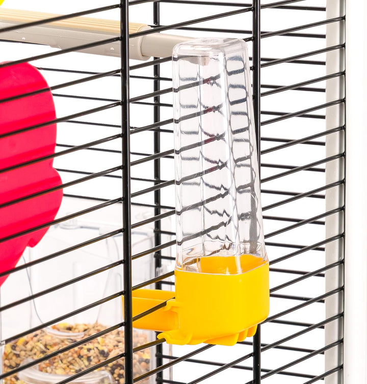 Ferplast Vogelkäfig Wellensittich Käfig Exotenkäfig, inkl. Vogelspielzeug, Vogel-Futternapf, Vogel-S