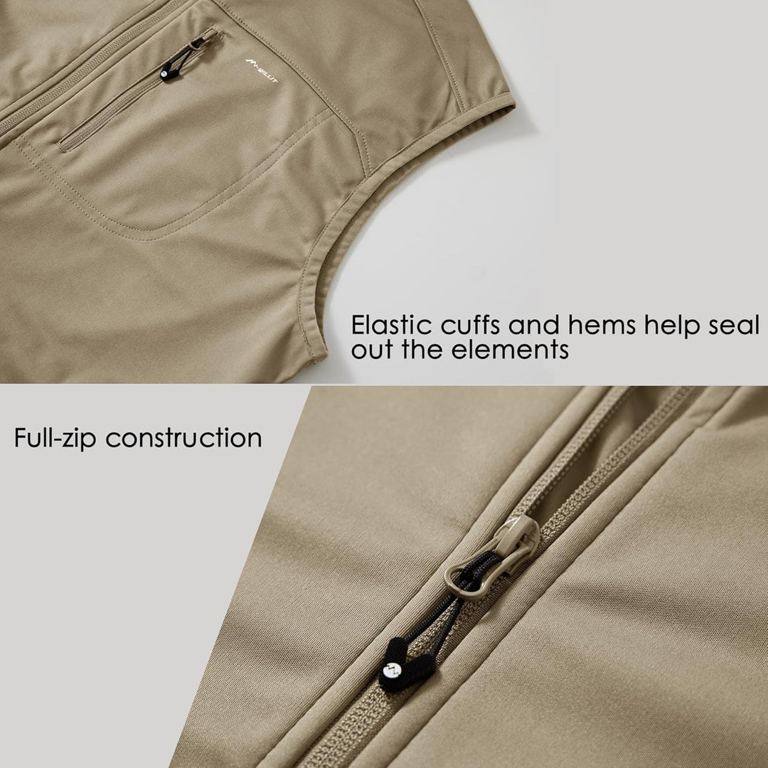 Herren Golf Weste Leichtgewicht Softshell Weste Outerwear Ärmellose Jacke für Wandern Laufen Causal,