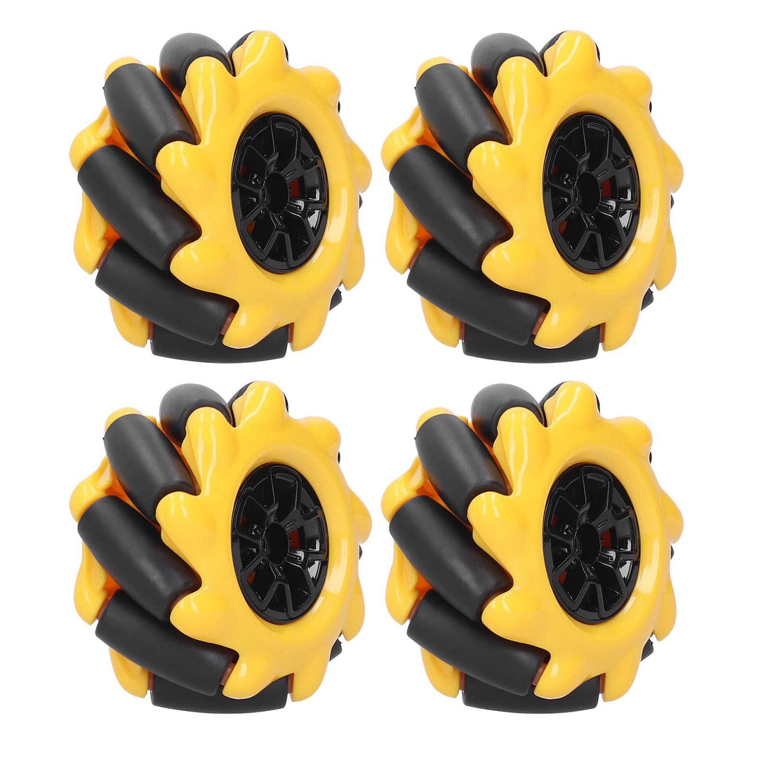 Fafeicy Mecanum-Rad, Rundstrahl-Smart Robot-Autoteile-Zubehör, 48 mm Durchmesser, Für TT-Kupplung (2
